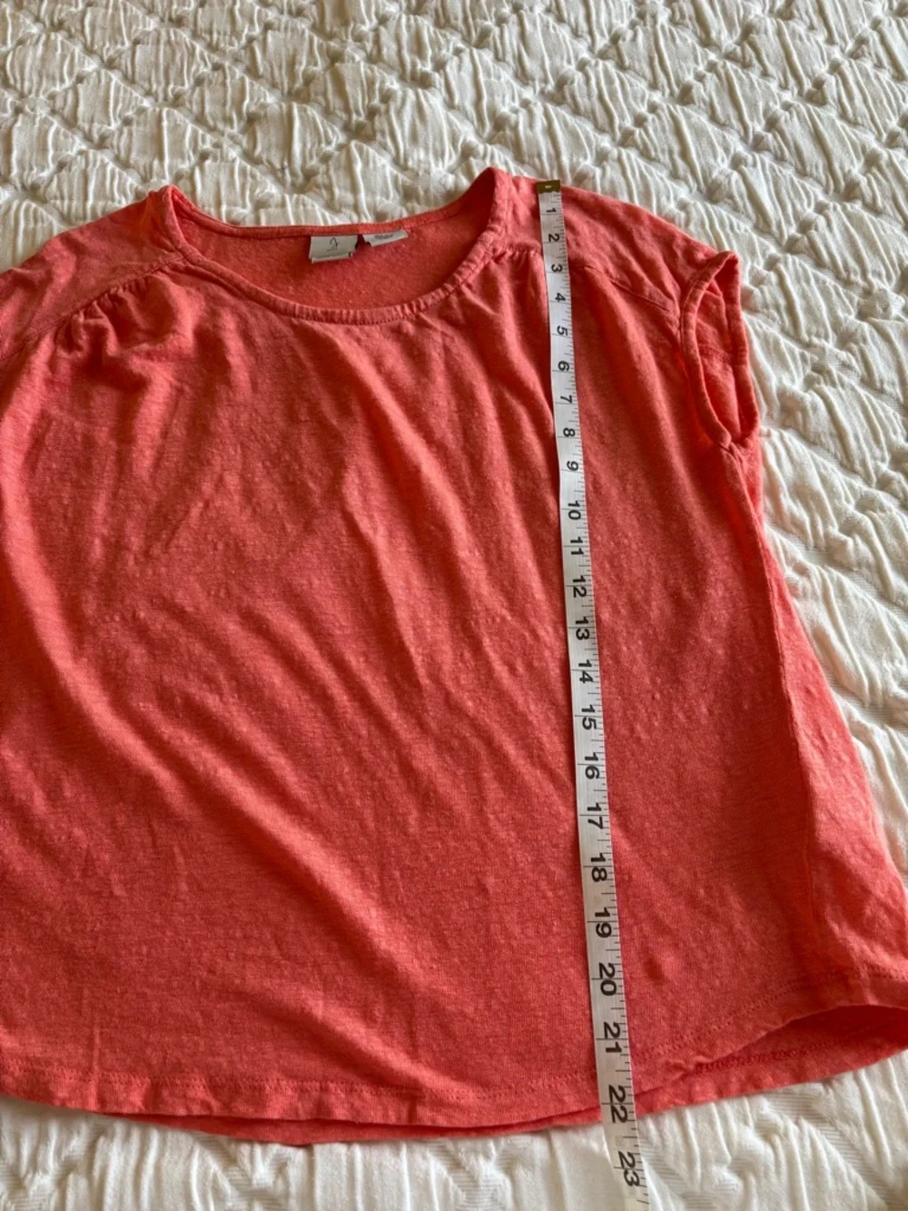 Joie Women's 100% Linen‎ Top Blouse Shirt Orange Size Large